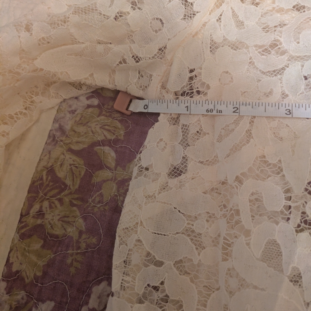 Free People Boho Festival Lace Tunic - Ivory - Small - Like New - Picture 8 of 11
